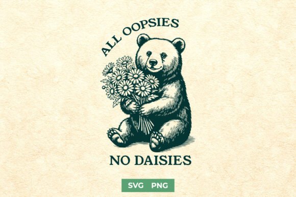Funny Bear SVG PNG for Sarcastic Shirts
