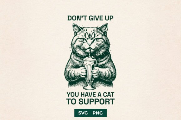Funny Cat SVG for Graphics and Crafts
