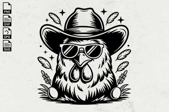 Funny Chicken SVG for Blogs and Websites