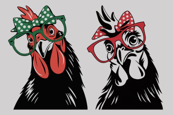 Funny Chicken SVG Sassy Chicken with G for Crafts and Graphics