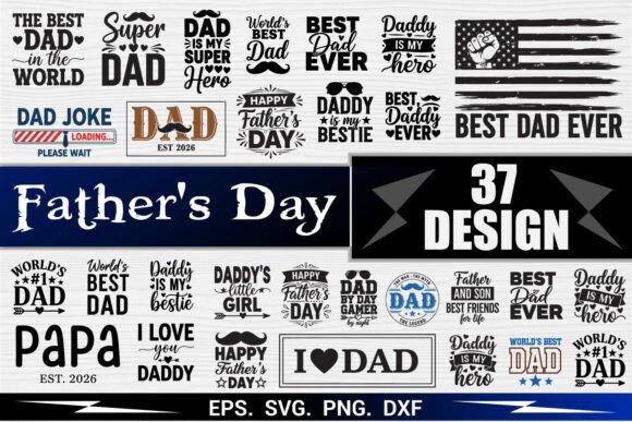 Funny Dad SVG Bundle for Graphics and Crafts