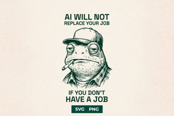 Funny Frog SVG for Graphics and Crafts
