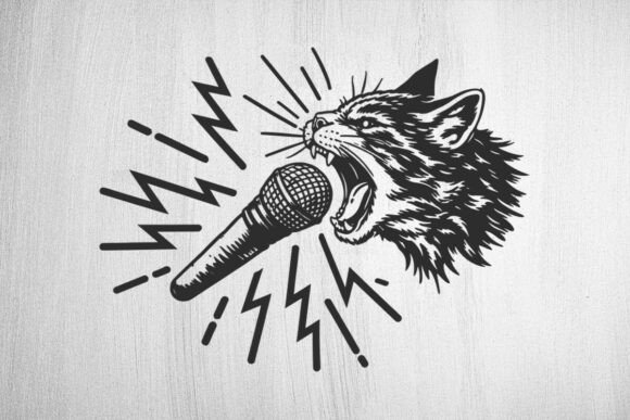 Hard Rock Cat SVG for Blogs and Web Design