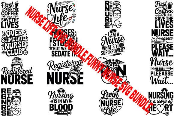 Nurse Life SVG Bundle for Graphics and Crafts