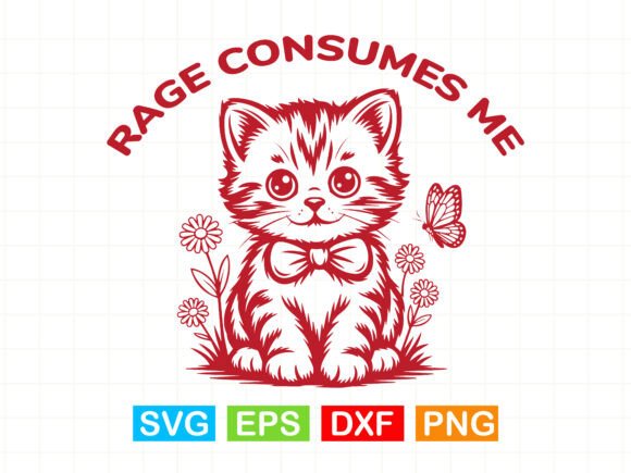 Rage Consumes Me Svg Funny Cat T-shirt Review